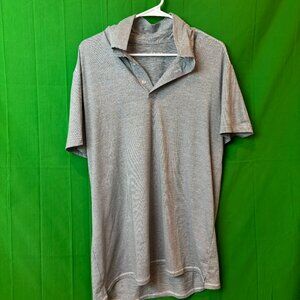 Quince Striped Polo Shirt — Size L